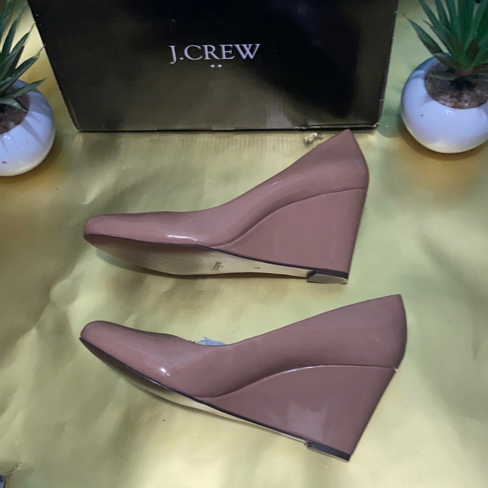 Nwt J. Crew Women's wedges  peach 🍑 and box size 8 - Picture 5 of 8